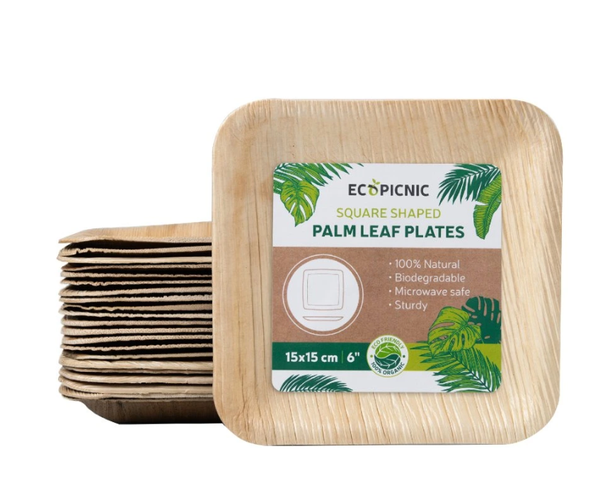 Teller aus Palmblatt