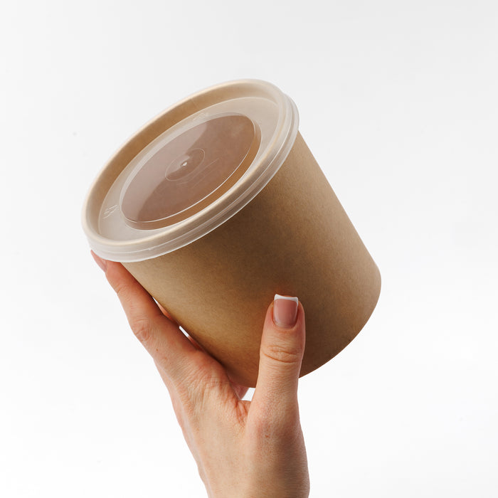 Kraftpapierbecher für Suppe 750 ml (50 Stück/Packung)